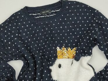 sweterek kopertowy biały: Sweterek, New Look, 10 lat, 134-140 cm, stan - Dobry