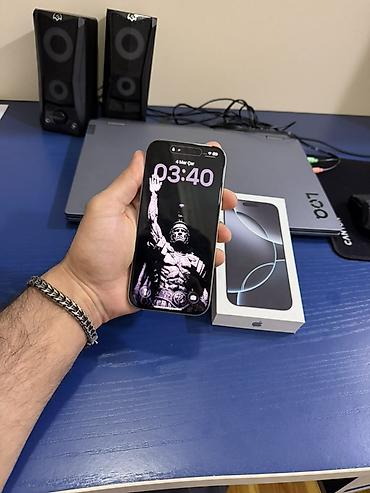 Apple iPhone: IPhone 16 Pro, 256 GB, Ağ, Face ID -da lalafo.az — 8 Apple iPhone: IPhone 16 Pro, 256 GB, Ağ, Face ID — 8