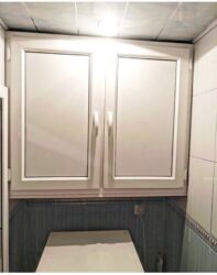 сетка от комаров: PVC pəncərə – ikiqat açılan - Material: ağ rəngli PVC profil - İki