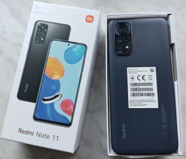 Xiaomi: Xiaomi Redmi Note 11, 64 ГБ, цвет - Голубой, 
 С документами, Гарантия, Сенсорный