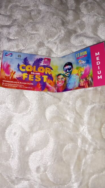 baki budapest bilet qiymetleri: Color festivafal bilet
