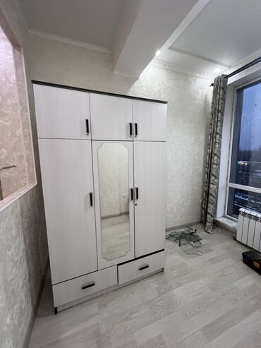 шкафы стенка: Кийим салуучу шкаф, Түз, ЛДСП