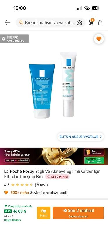 termal corab: La Roche-Posay Effaclar Tanışlıq Kiti – yağlı və akneyə meyilli — 2