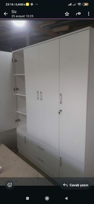 Dolablar: Yeni, Açılan, 4 qapılı Düz dolab, Qarderob, paltar dolabı, Azərbaycan — 2