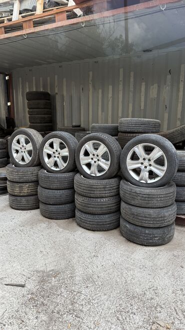 диска на камри: Дөңгөлөктөр монтажда 215 / 55 / R 17, Жай, Колдонулган, Комплект, Жеңил унаалар, Куйма, тешиктери - 5