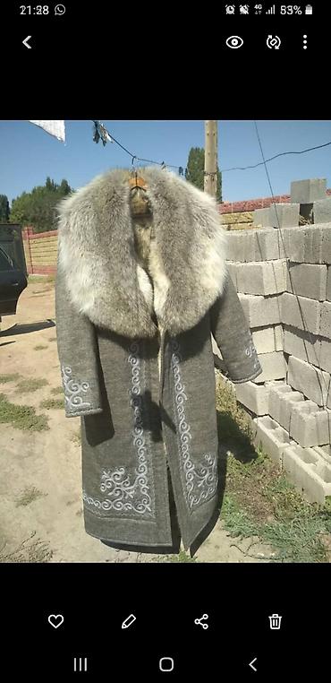 теплые туники: Пуховик, Длинная модель, Made in KG, С мехом, 3XL — 4