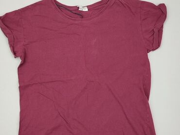 bordowy t shirty: T-shirt, H&M, M, stan - Dobry