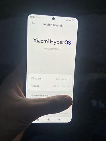 oppo find x9: Poco X5 5G, 256 GB, rəng - Göy, Sensor — 2