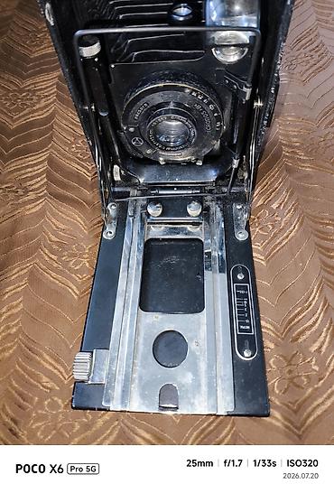 vintage kamera: Kolleksiyaçılar üçün köhnə iri format fotoaparat komplekti - Tip — 8