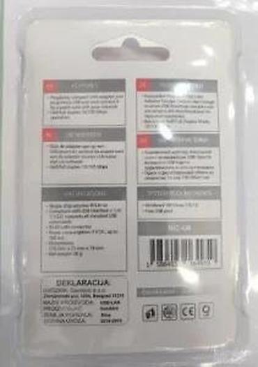 Modemi, ruteri i mrežni uređaji: USB na RJ45 mrežni adapter Opis: - Kompaktan USB–Ethernet adapter — 12