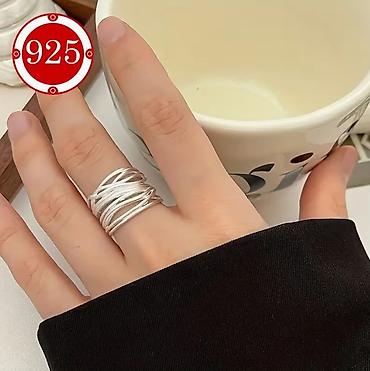 Серебряные кольца: Кольцо, Проба 925, Унисекс, Без вставки, Новый — 2
