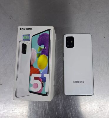 Samsung Galaxy A51, 128 GB, rəng - Ağ, İki sim kartlı