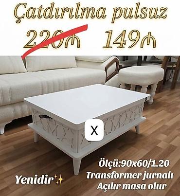 Transformer jurnalı masa - Rəng: ağ - Funksiya: açılır, masa olur lalafo.az -da Transformer jurnalı masa - Rəng: ağ - Funksiya: açılır, masa olur