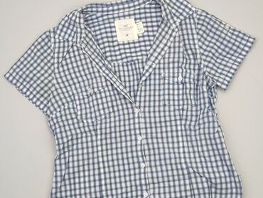 krotka bluzki z bufiastymi rękawami: Koszula Damska, H&M, 2XL, stan - Dobry
