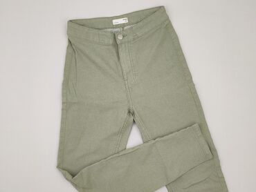 stradivarius spodnie z wysokim stanem czarne: Sinsay, Jeansy damskie, rozmiar S