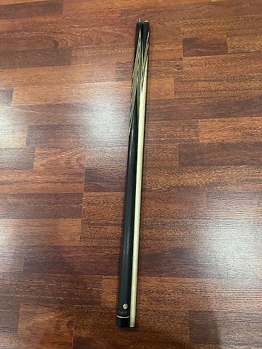 Бильярдные столы: Кий для бильярда с чехлом и аксессуарами - Кий двусоставной, тыльник — 9