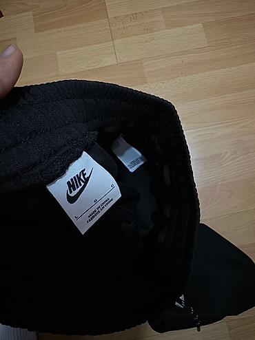 штаны начес: Мужские брюки, L, Nike, Новый, цвет - Черный, Самовывоз — 3