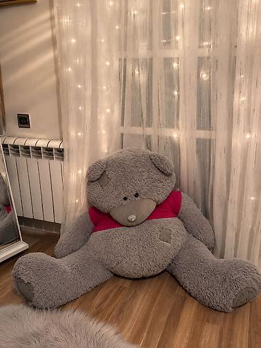 Yumşaq oyuncaqlar: Teddy yeni kimidi böyük ölçülü plyuş ayı oyuncağı - Rəng: boz, burun — 2