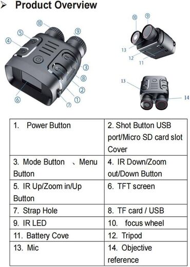 Dvogledi i teleskopi: Digitalni dvogled sa snimanjem – 10MP foto i 1080p FHD video sa zvukom — 7