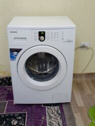 стиральный афтомат: Стиральная машина Samsung, Б/у, Автомат, До 5 кг, Узкая