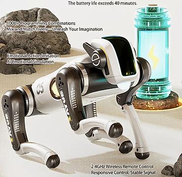 🤖 Ağıllı Robot İt | 2.4GHz Pultla İdarə Olunan İnteraktiv Oyuncaq 🐶