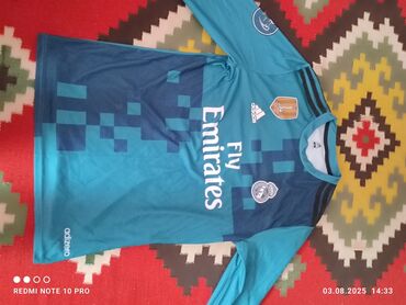 адидас баку: Futbolka, Adidas, L (EU 40), rəng - Göy