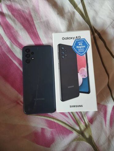 самсунк а 03: Samsung Galaxy A13, Колдонулган, 128 ГБ, түсү - Кара