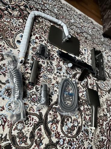 Смесители для ванны и душа: Душевая система с тропическим душем и полкой, черный графит - Монтаж — 5