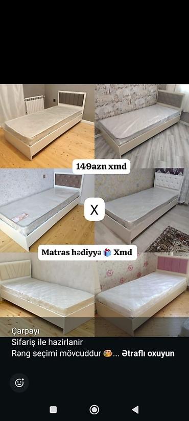 matras sifarisi: Tək nəfərlik çarpayı – müxtəlif modellər - Ölçü: XMD (şəkildə qeyd — 1