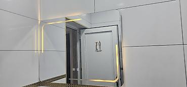 makiyaj guzgusu: Güzgü Divar üçün, Düzbucaqlı, Hamam üçün, Arxa işıqlı — 1