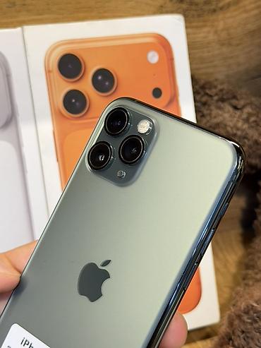 apple cinema display: IPhone 11 Pro, Б/у, 256 ГБ, Matte Midnight Green, Коробка, В рассрочку, 74 % — 3