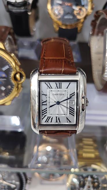 Aksesuarlar: Cartier Tank Divan tərzində klassik kişi qol saatı - Korpus — 4