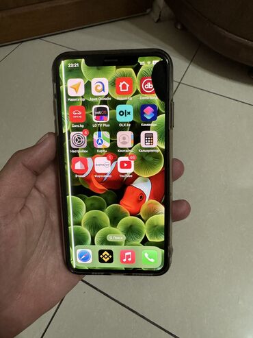 me: IPhone Xs Max, Б/у, 256 ГБ, Золотой, Чехол, 81 %