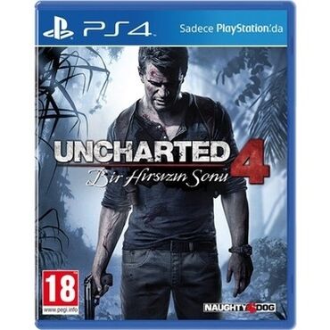 Xbox Series X: Uncharted 4: A Thief's End, Macəra, İşlənmiş Disk, PS4 (Sony Playstation 4), Ünvandan götürmə