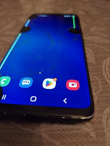 samsung a8 plus ekran: Samsung Galaxy S9, 64 GB, rəng - Göy, Qırıq — 2