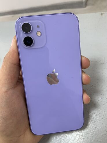 телевизоры расрочка: IPhone 12, Б/у, 256 ГБ, Deep Purple, Зарядное устройство, Чехол, 79 %