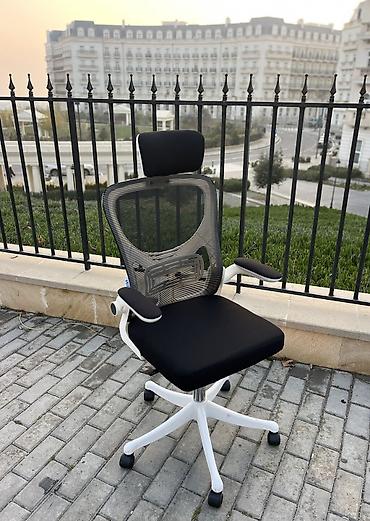 Ofis mebeli: Yeni, Təkərli, Qolları tənzimlənir, Parça — 1