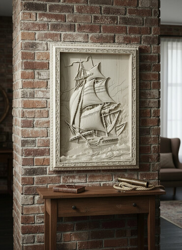 Панно: Резные панно из дерева - Материал: массив светлой породы (ясень/бук — 1