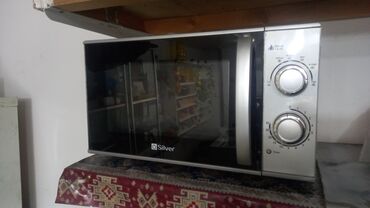 çörək peçləri: Mikrodalğalı soba Silver, Ayrıca dayanan, Mikrodalğalar ilə, İşlənmiş