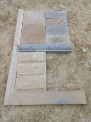 Digər bitirmə materialları: Dekorativ daş/döşəmə plitələri dəsti - Tətbiq sahələri: həyət və bağ