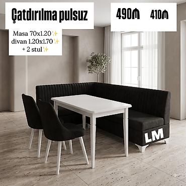 metbext divan: Mətbəx dəsti Qiymət : 410₼ Divan:1.20x1.70. Masa 70x1.20 — 1