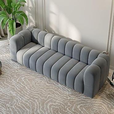Divanlar: Məhsul: Modern “channel tufted” dizaynlı yumşaq divan Təsvir: - — 2