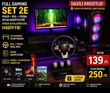 masa komputer: FULL GAMING SET 2E – komplekt: - 2E Gaming oyun masası - Oyun — 1