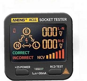 Multimetri: ANENG AC11 – digitalni tester utičnica - Višenamenski tester za brzu — 1