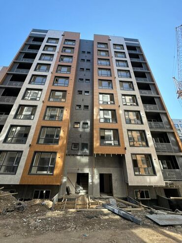 квартира берилет салиева алматинка: 1 комната, 53 м², 108 серия, 9 этаж, ПСО (под самоотделку)