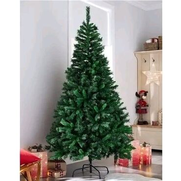 Holiday decorations: Christmas tree, color - Green, New