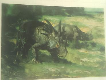 Ev üçün dekor: Məhsul: Dinozavr mövzusunda vintage illüstrasiya çapları dəsti — 4