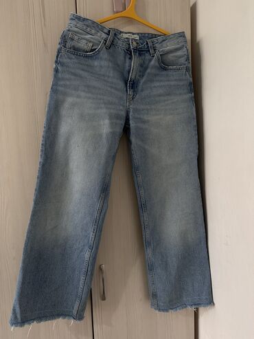 женские джинсовые шорты с завышенной талией: Джинсы, Высокая талия, M