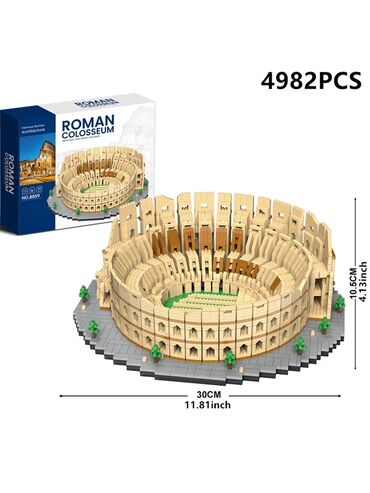 подарок на память: Конструктор из серии Архитектура Колизей, Рим 🔥 4928 деталей (мини