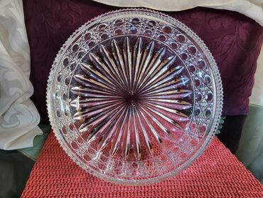 Kuhinjski setovi: Cinija nova velika Zajecar kristal i led kristal. rucni rad 70te — 4